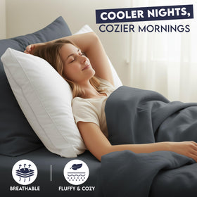 Utopia Bedding gusseted pillow maintains loft through night and use.