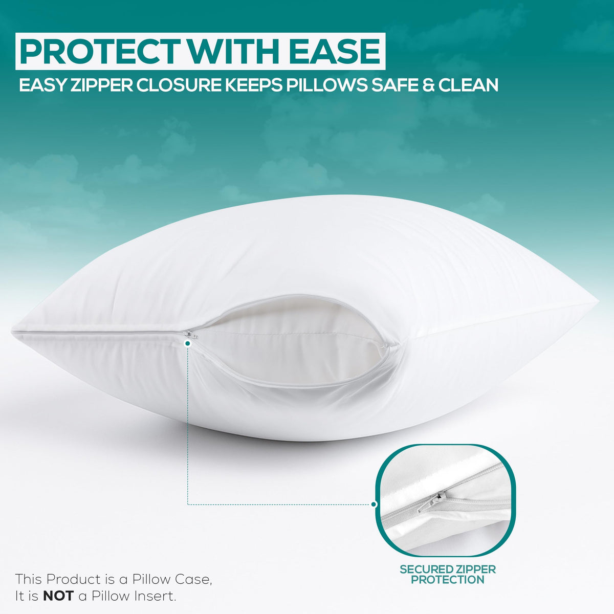 Utopia Bedding pillow protectors machine wash for easy care