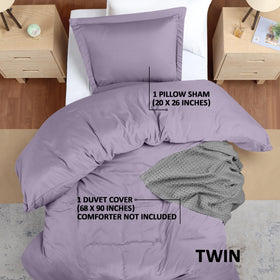 Utopia Bedding pillow sham 20x26 lavender, decorative flange adds classic style