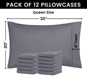 Utopia Bedding envelope closure shown, keeping pillows securely inside