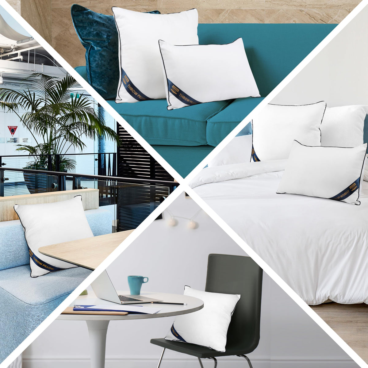 Utopia Bedding plush pillow delivers cozy comfort for lounging.