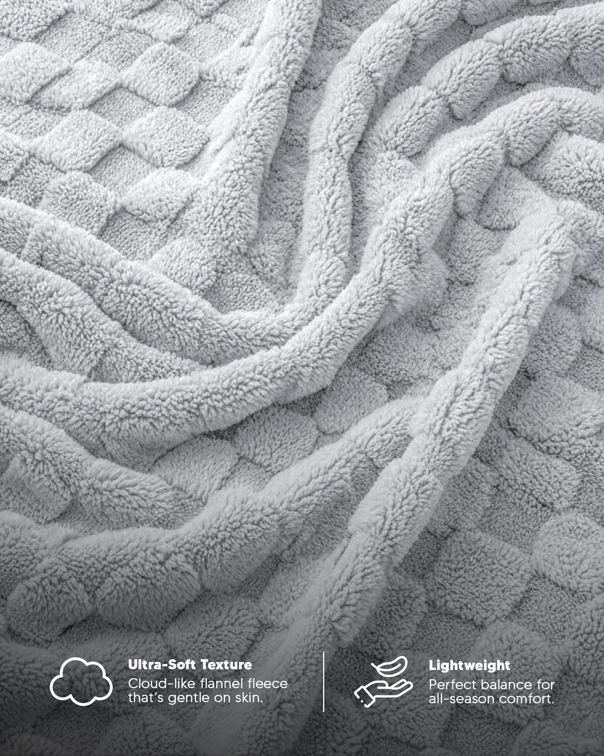 Close-up of the plush texture from Utopia Bedding, showing softness for daily comfort