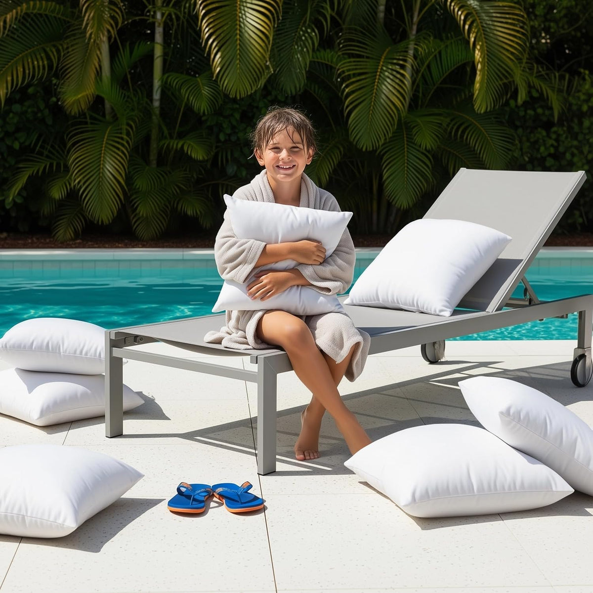 Utopia Bedding premium virgin poly staple fiber fill for a soft, breathable cushion.