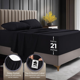 Utopia Bedding brushed microfiber texture for soft, breathable year-round comfort.