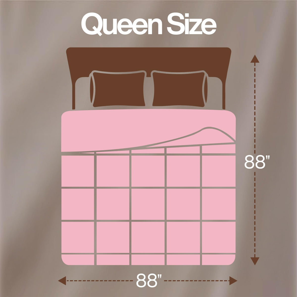 Box stitch texture on Utopia Bedding duvet insert showing even fill distribution