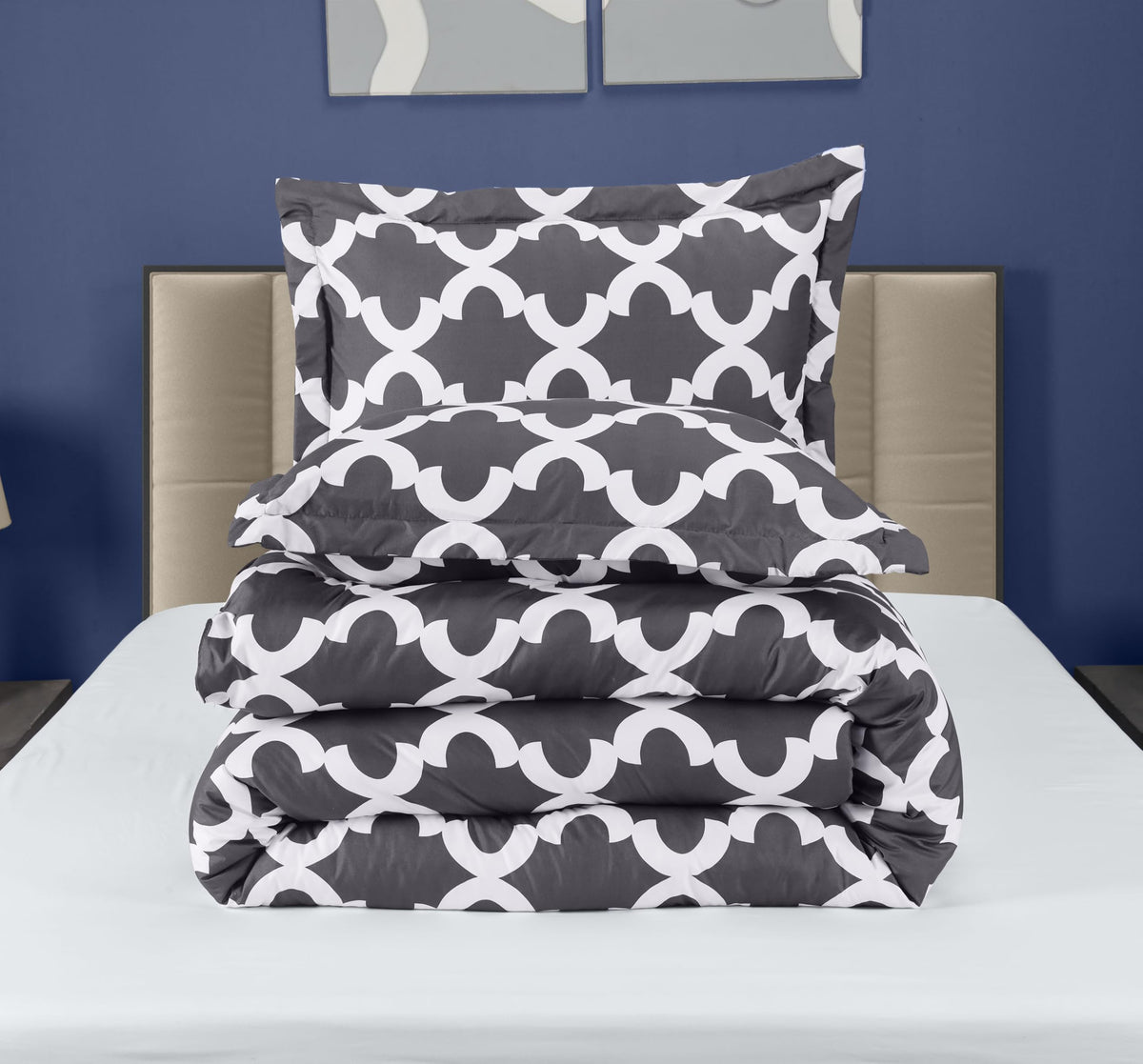 Utopia Bedding grey microfiber fabric close-up highlights breathable, ultra-soft texture