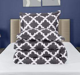 Utopia Bedding grey microfiber fabric close-up highlights breathable, ultra-soft texture