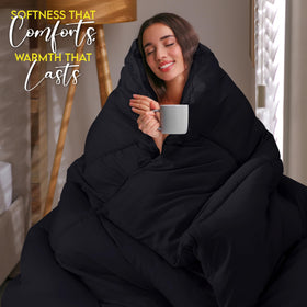 Utopia Bedding easy-care duvet insert is machine washable for everyday use.