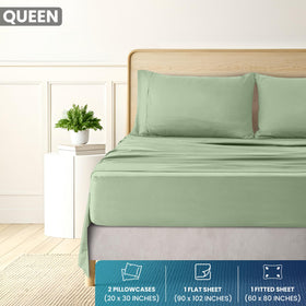 Utopia Bedding queen fitted sheet with 15-inch pocket secures deep mattresses.