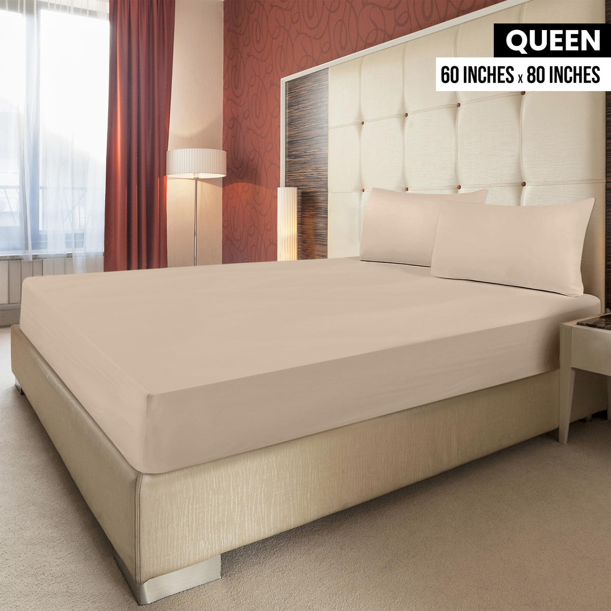 Utopia Bedding queen fitted sheet deep-pocket design fits mattresses up to 15 inches.