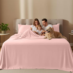 Utopia Bedding queen fitted sheet with 15-inch pocket ensures snug fit.