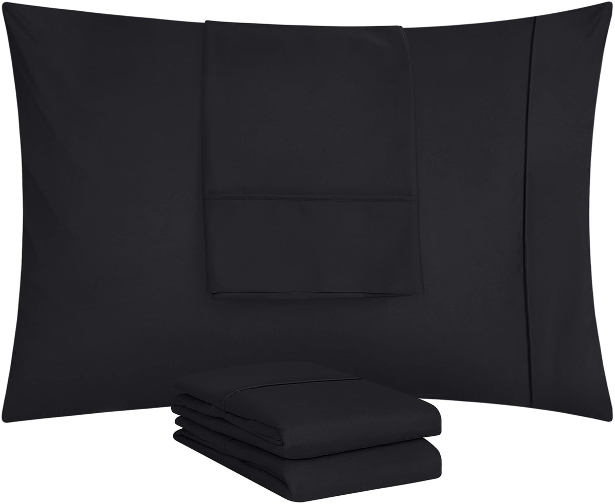 Utopia Bedding shrink and fade resistant pillow cases in black