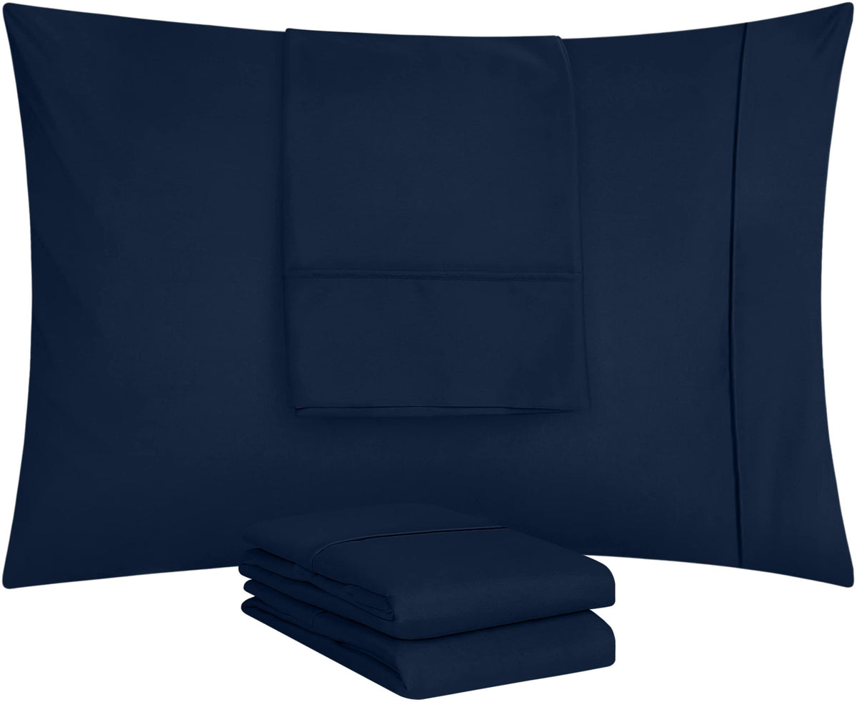 Utopia Bedding queen pillow cases envelope closure back for easy pillow insertion.