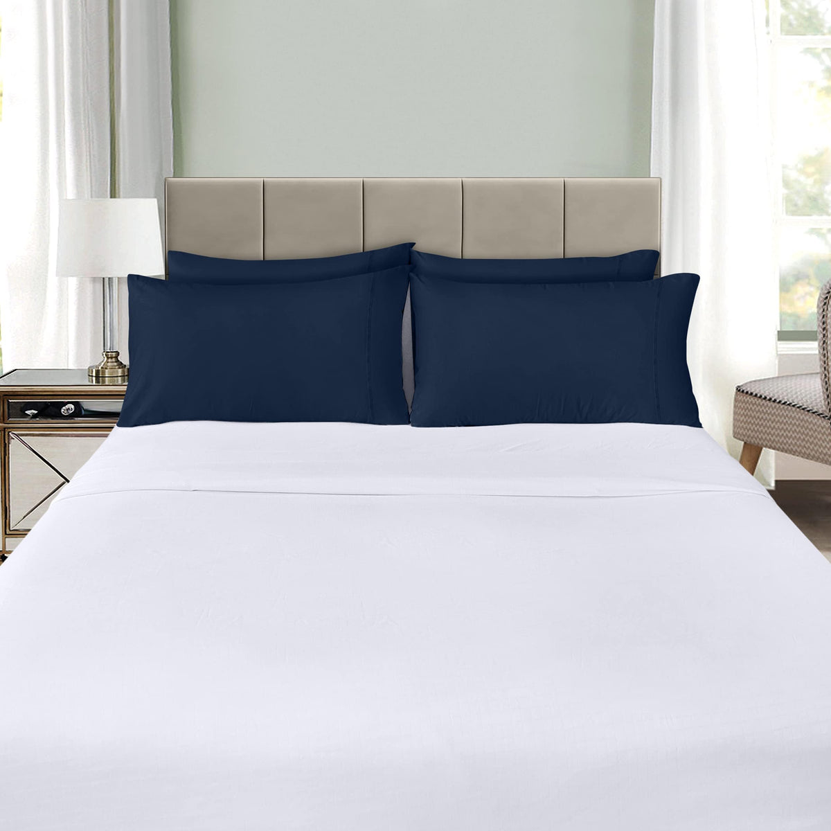 Utopia Bedding queen pillow cases shrinkage fade resistant fabric maintains color and size.