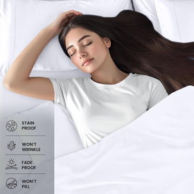 Utopia Bedding queen pillowcases 20x30 offering gentle, breathable comfort.
