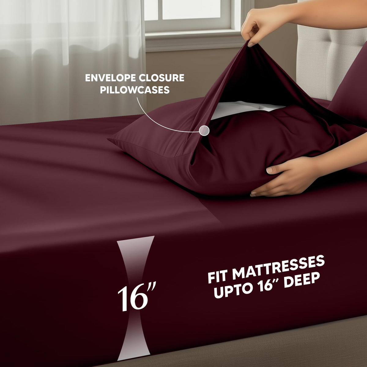 Utopia Bedding pillowcases, soft and durable for lasting comfort.