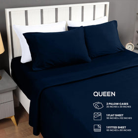 Utopia Bedding flat sheet jersey-knit soft top layer