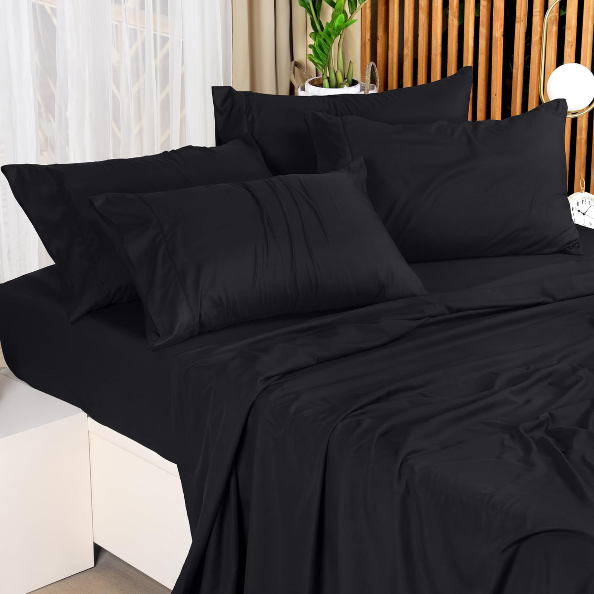 Utopia Bedding pillowcases pair with smooth microfiber for easy care.