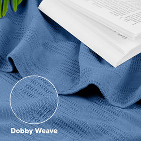 Utopia Bedding 90x90 inch blanket draped on bed for all-season comfort.