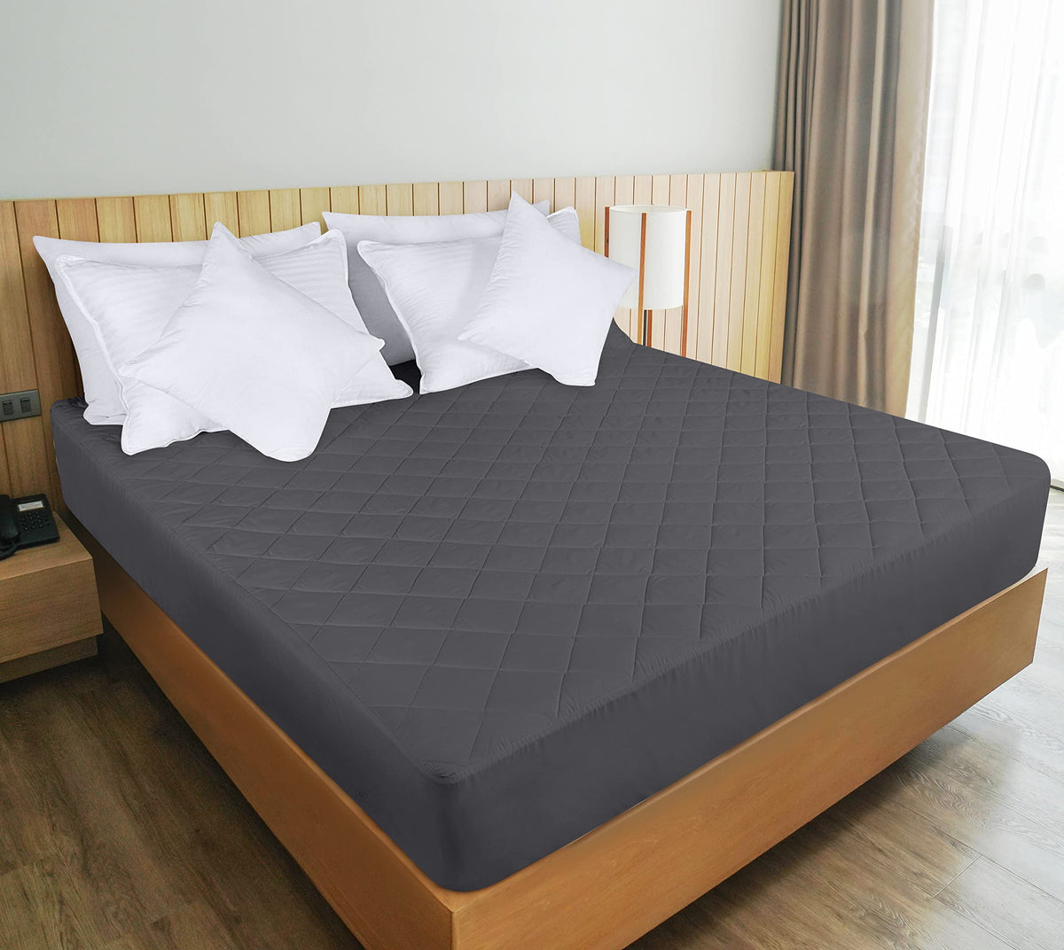 Soft quilted texture enhances comfort with no added bulk