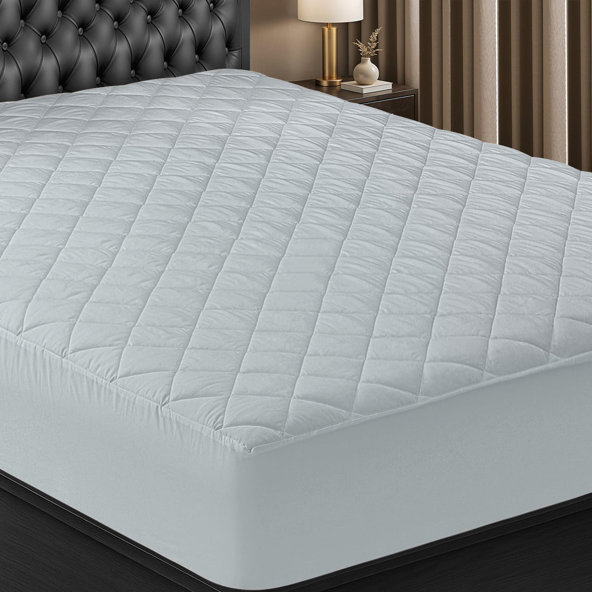 Utopia Bedding quilted fitted mattress pad, full-size, 16-inch pocket