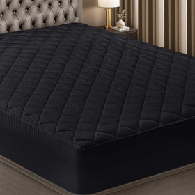 Utopia Bedding quilted fitted king mattress pad showing 16-inch deep pocket.
