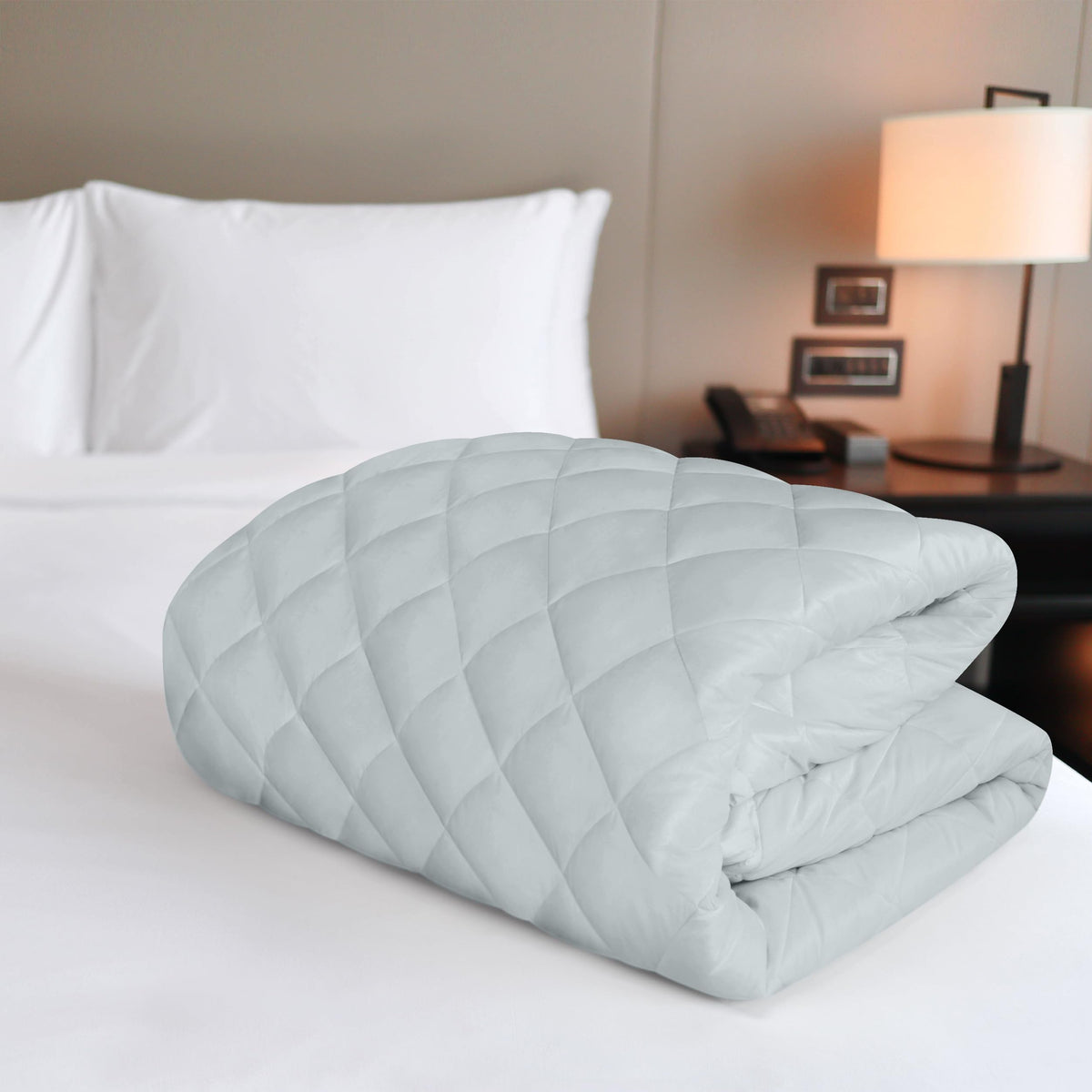 Utopia Bedding Quilted Fitted Mattress Pad deep-pocket fit up to 16 inches