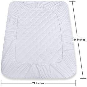 Utopia Bedding Mattress Pad machine washable scene emphasizing easy maintenance