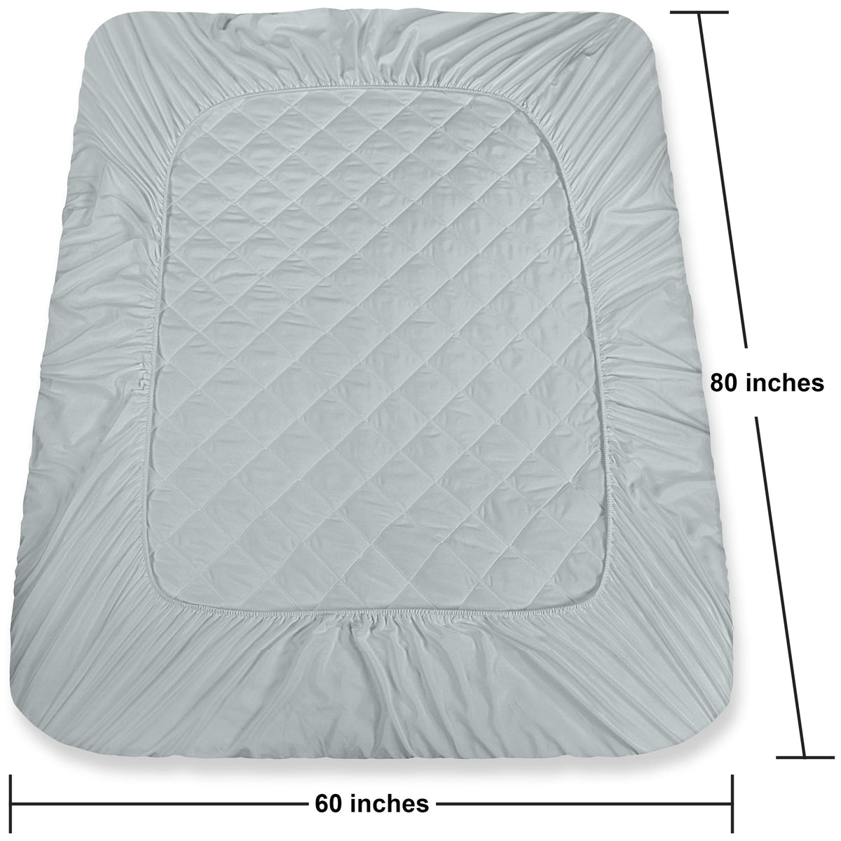 Utopia Bedding quilted mattress pad is machine washable for easy care.