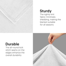 Utopia Bedding reinforced double needle stitching for lasting quality