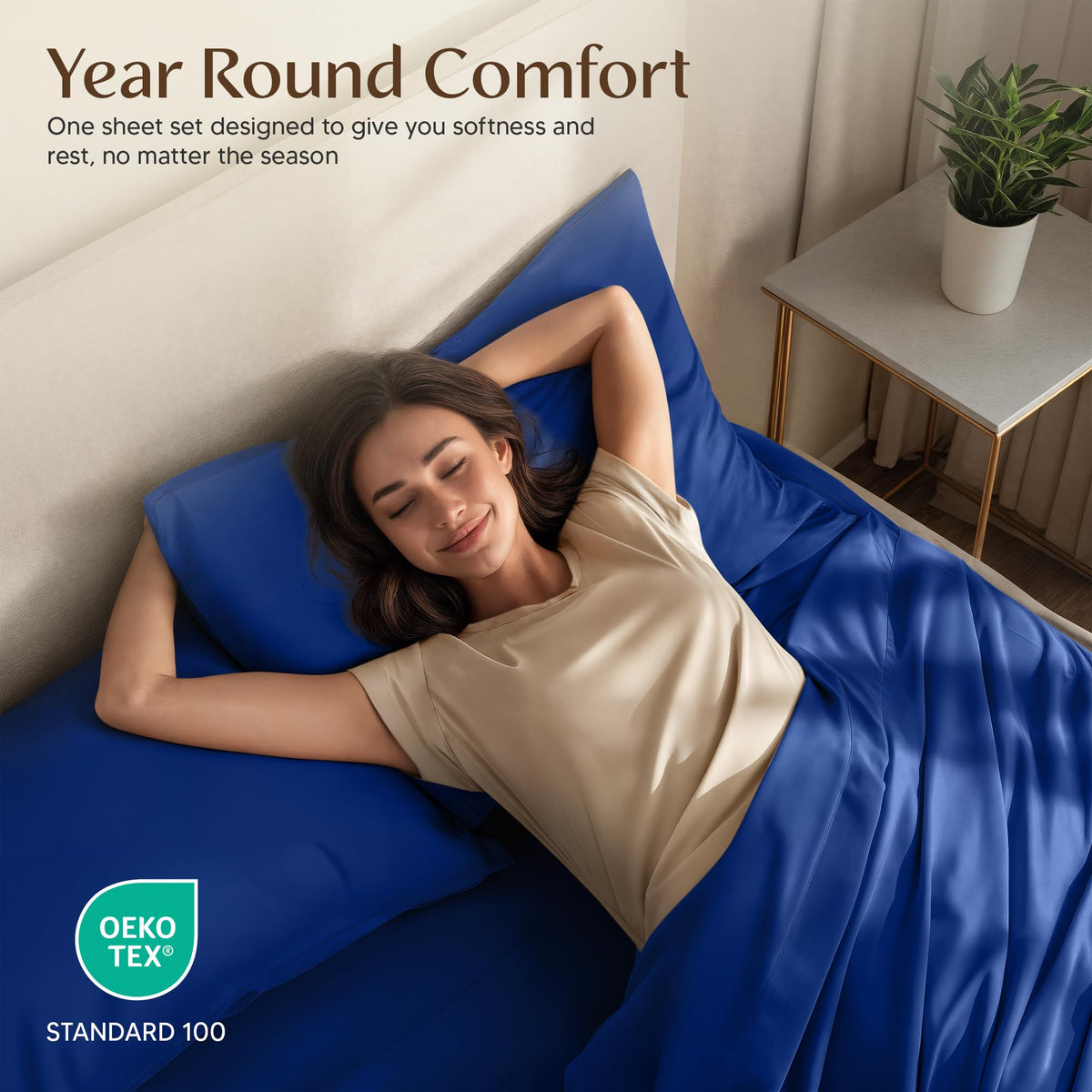Utopia Bedding king sheet set on bed looks neat and wrinkle free