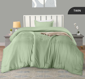 Utopia Bedding sage green pillow sham enhances bed decor with soft, durable fabric.