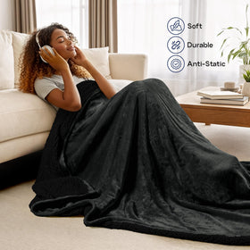 Utopia Bedding Sherpa blanket edge with double-needle hem for durability