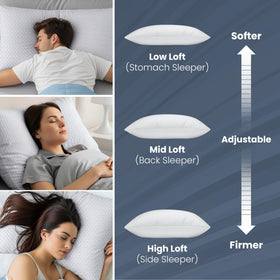 Utopia Bedding king pillow with washable cover for easy cleaning