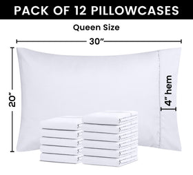 Utopia Bedding shrinkage and fade resistant pillowcase for lasting color.