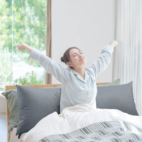 Utopia Bedding side sleeper comfort pillow provides full-length support