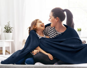Utopia Bedding soft breathable cotton blanket emphasizing lightweight warmth