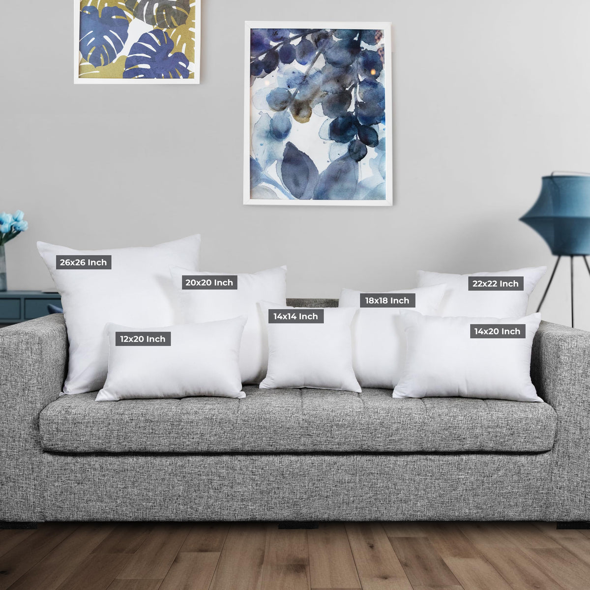 Utopia Bedding soft brushed fabric 115gsm delivers cozy touch for decorative pillows in any room.