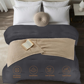 Utopia Bedding soft microfiber shell provides lightweight, breathable warmth