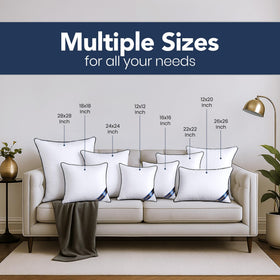 Utopia Bedding soft plush inserts offer luxurious comfort for lounging and reading.