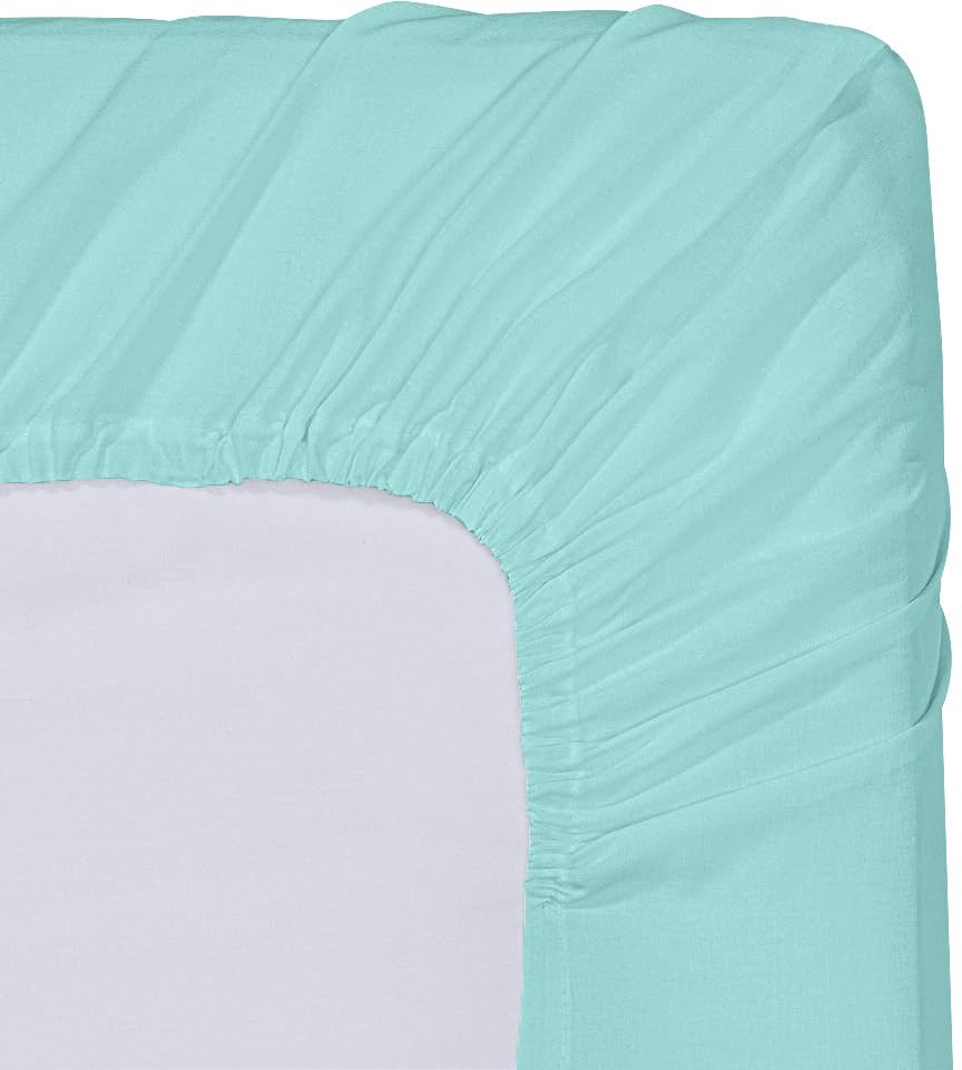 Utopia Bedding spa blue bed setup showing calm, coordinated bedroom styling