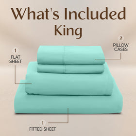 Utopia Bedding spa blue pillowcases, two-piece set, smooth and cozy.