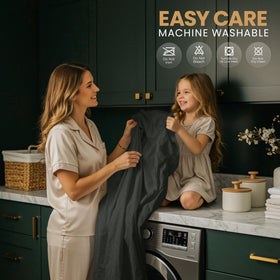 Utopia Bedding stretch-around pockets hold the protector steady on deep mattresses.