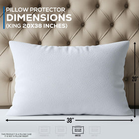 Utopia Bedding terry pillow cover adds soft comfort to king pillows