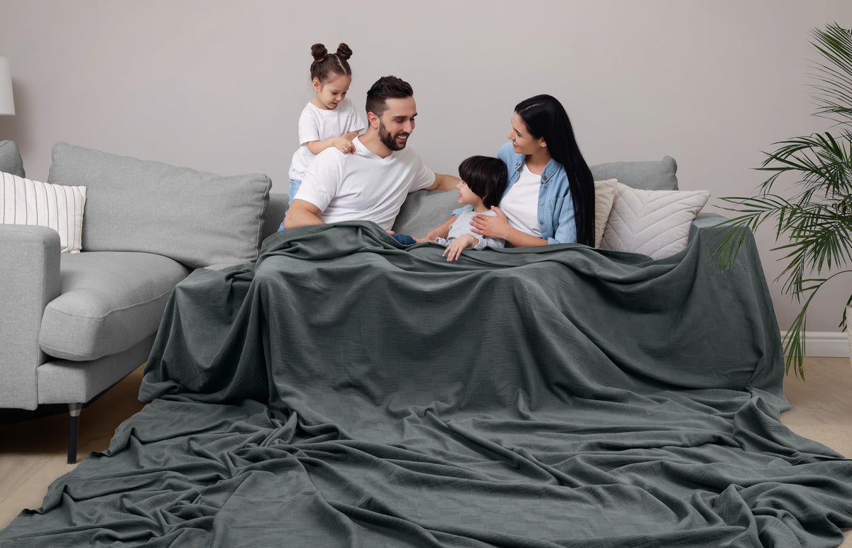 Utopia Bedding thermal blanket easy-care cotton for simple maintenance