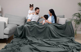 Utopia Bedding thermal blanket easy-care cotton for simple maintenance