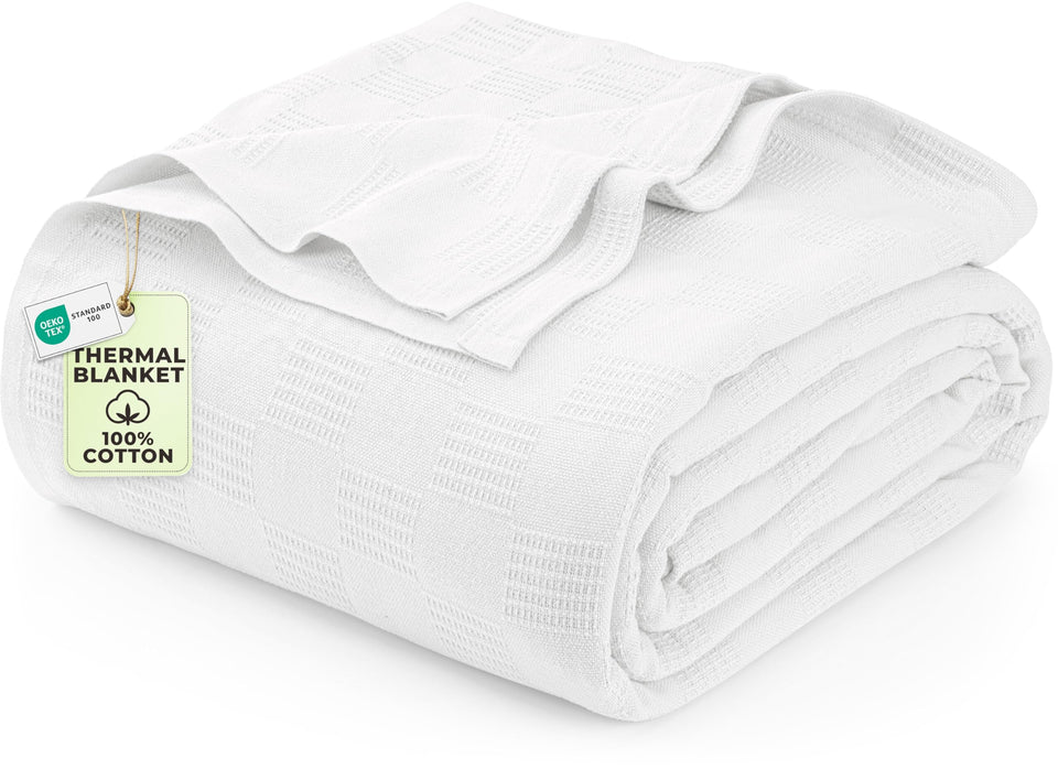 Utopia Bedding thermal blanket with dobby weave for durable softness and long-lasting comfort.