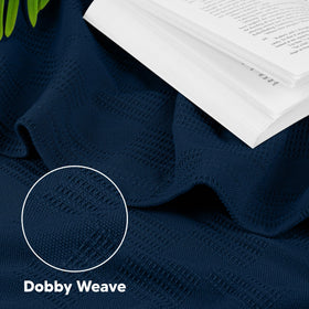 Utopia Bedding blanket close-up shows dobby weave texture and softness