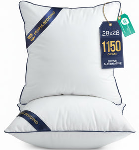 Utopia Bedding throw pillow insert, front view, 28x28, plush sofa companion