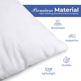 Utopia Bedding throw pillow on a patio offers outdoor-ready comfort.